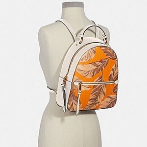 COACH Jordyn Backpack With Banana Leaves Print